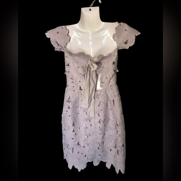 NWT Free People x Saylor off-shoulder mini dress size XS Fairycore whimsical - Picture 4 of 5